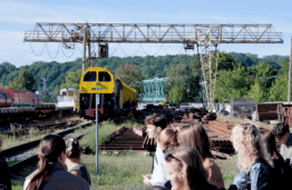 Pažintis su geležinkelių infrastruktūra.